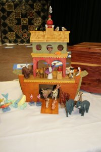 The live auction featured numerous handcrafted items, including this Noah’s Ark carved by the Lake Ozark Woodcarver’s Association.